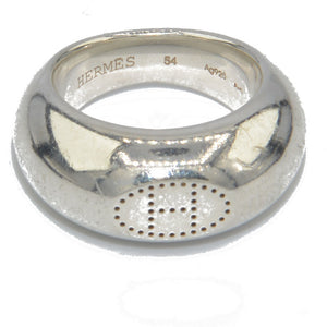 Bague en argent signée Hermès