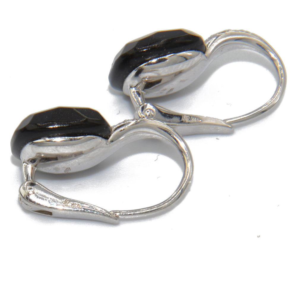 Boucles d'oreilles de la maison Pomellato en onyx et diamant modèle Capri