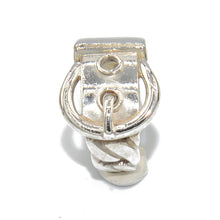 Charger l&#39;image dans la galerie, Bague Hermès en argent collection Boucle Sellier
