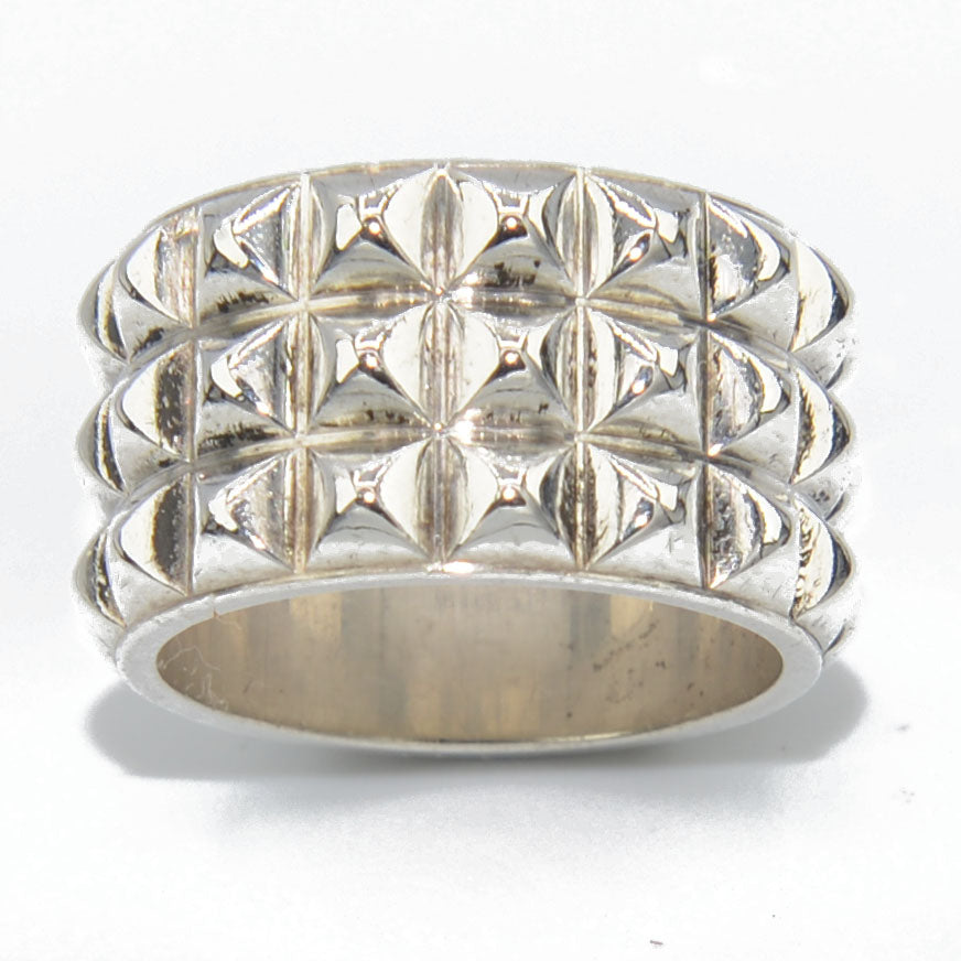 Bague Hermès modèle espionne en argent
