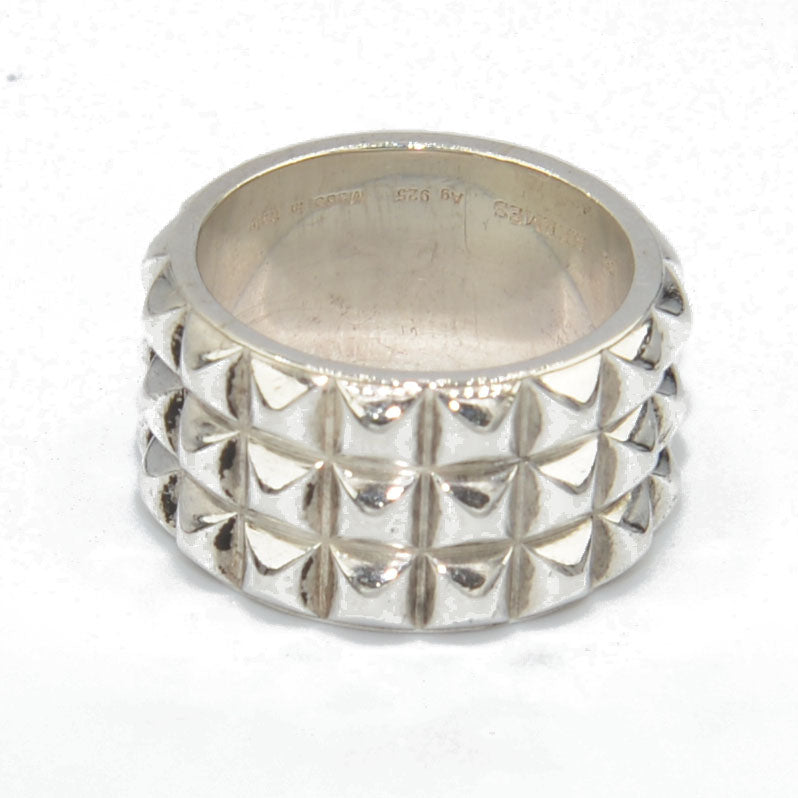 Bague Hermès modèle espionne en argent