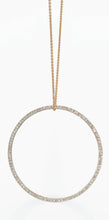 Charger l&#39;image dans la galerie, Pendentif signé Ginette NY en or rose avec un cercle en diamant
