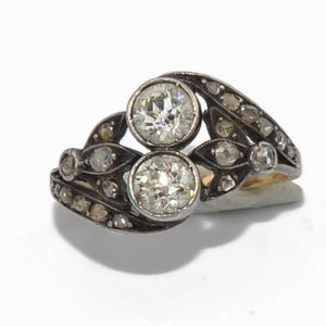 Bague toi & moi en diamant
