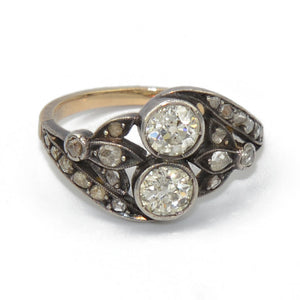 Bague toi & moi en diamant
