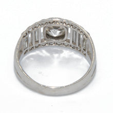 Charger l&#39;image dans la galerie, Bague en diamant et platine forme bandeau
