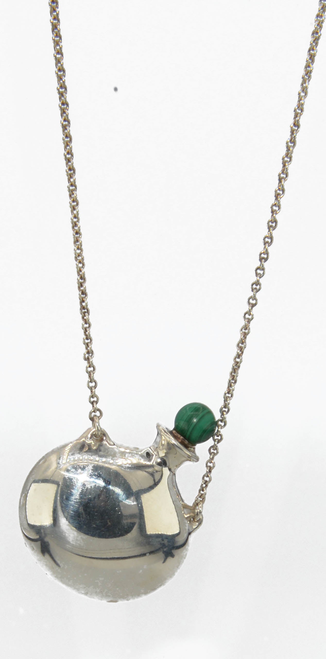 Pendentif flacon en argent de la maison Tiffany collection Elsa Peretti