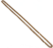 Charger l&#39;image dans la galerie, Sautoir en Or rose formant une maille plate gourmette
