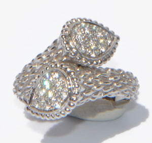 Bague or gris Boucheron serpent Bohème