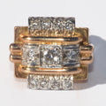 Bague platine et diamant 1950