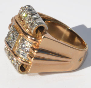 Bague platine et diamant 1950