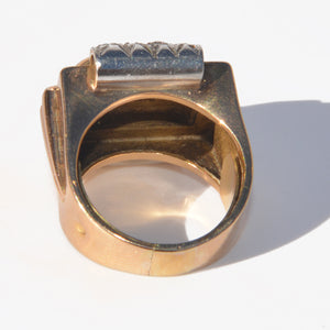 Bague platine et diamant 1950