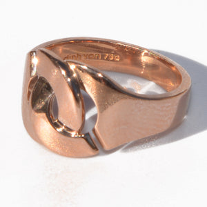 Bague or rose Dinh Van modèle Menottes R12