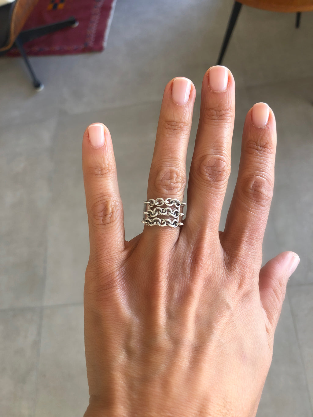 Bague argent de la maison Hermès