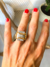 Charger l&#39;image dans la galerie, Bague platine et diamant 1950
