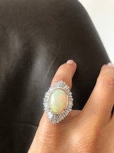 Charger l&#39;image dans la galerie, bague Opale et diamant
