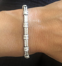 Charger l&#39;image dans la galerie, Bracelet or gris et diamant - adalgyseboutique
