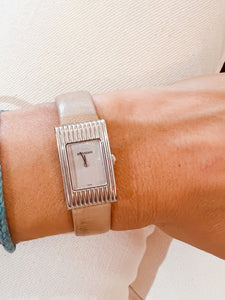 Montre rectangulaire en acier Boucheron collection Reflet