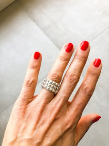 Bague Hermès modèle espionne en argent