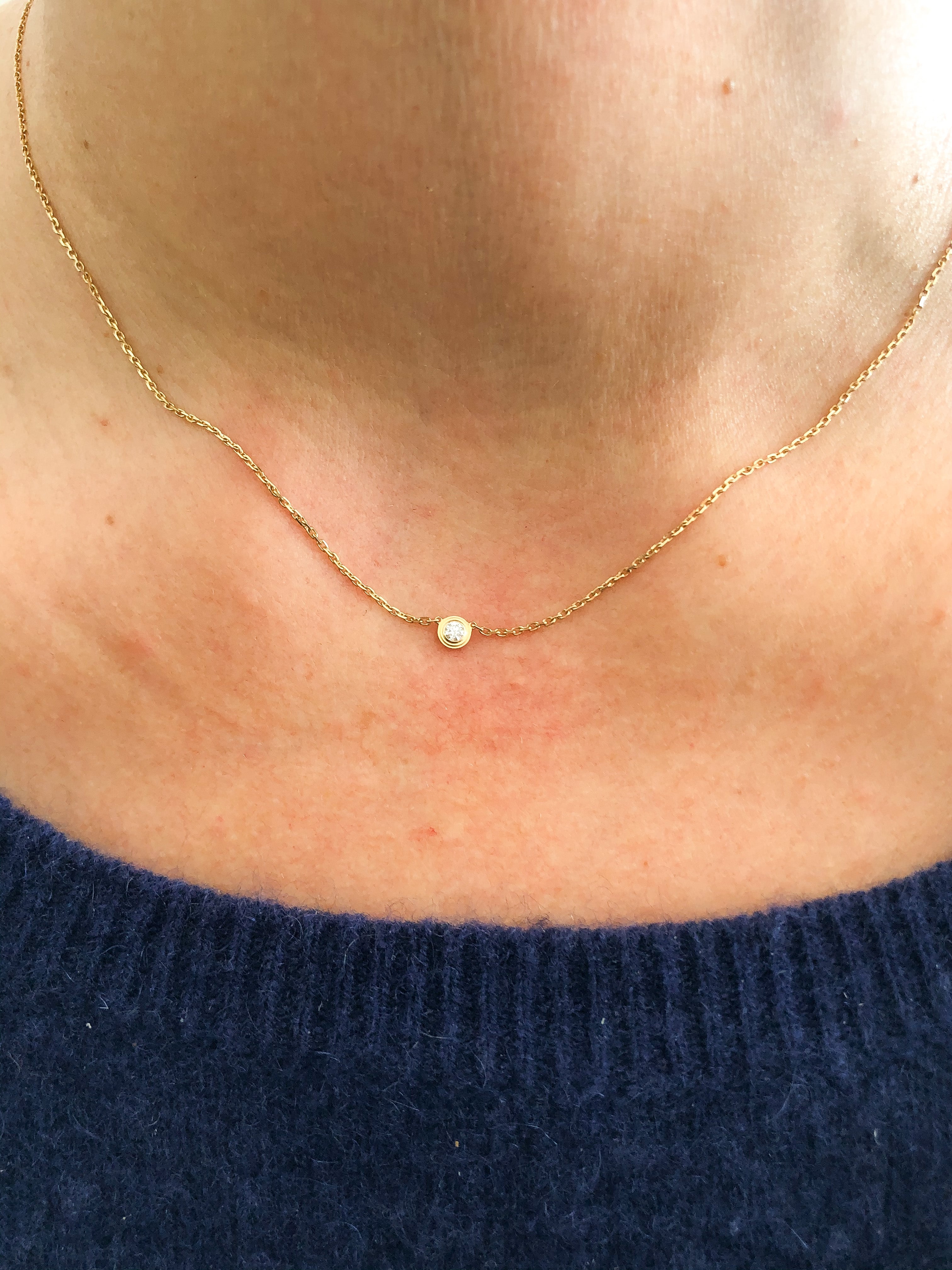Collier signée de la maison Cartier collection diamant léger