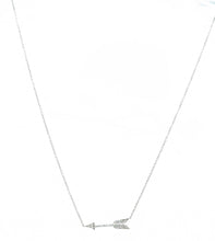 Charger l&#39;image dans la galerie, Collier en platine formant une flèche en diamant signée de la Maison Tiffany &amp; co - adalgyseboutique
