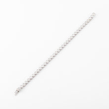Charger l&#39;image dans la galerie, Bracelet en or gris et diamants tennis serti tennis
