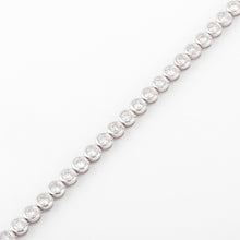 Charger l&#39;image dans la galerie, Bracelet en or gris et diamants tennis serti tennis
