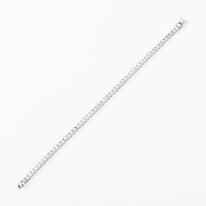 Bracelet rivière en or gris et diamant