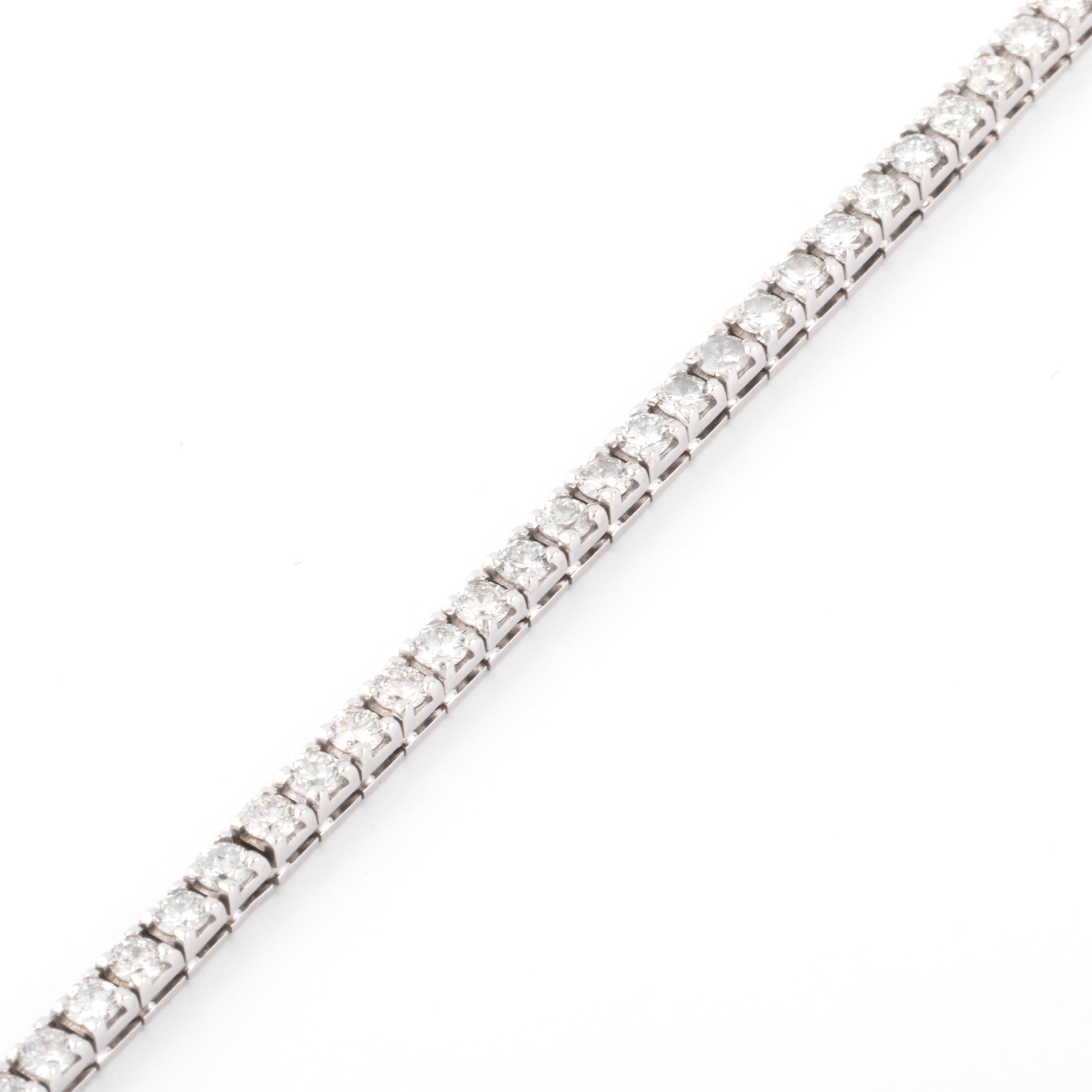Bracelet rivière en or gris et diamant
