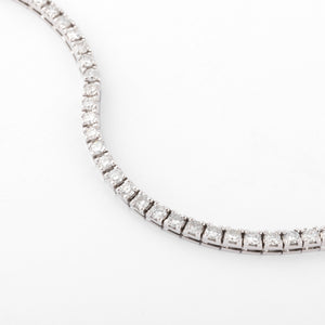 Bracelet rivière en or gris et diamant