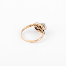 Charger l&#39;image dans la galerie, Bague Toi &amp; Moi en diamant platine et or

