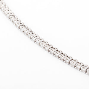 Bracelet rivière or gris en diamants