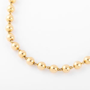 Collier Marseillais en or jaune orné de boules d'or
