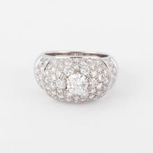 Charger l&#39;image dans la galerie, Bague jonc pavée de diamant de diamant
