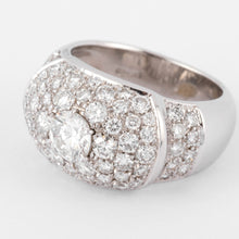 Charger l&#39;image dans la galerie, Bague jonc pavée de diamant de diamant
