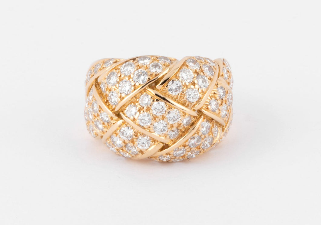 Bague or jaune et diamant de la maison Van Cleef and Arpels