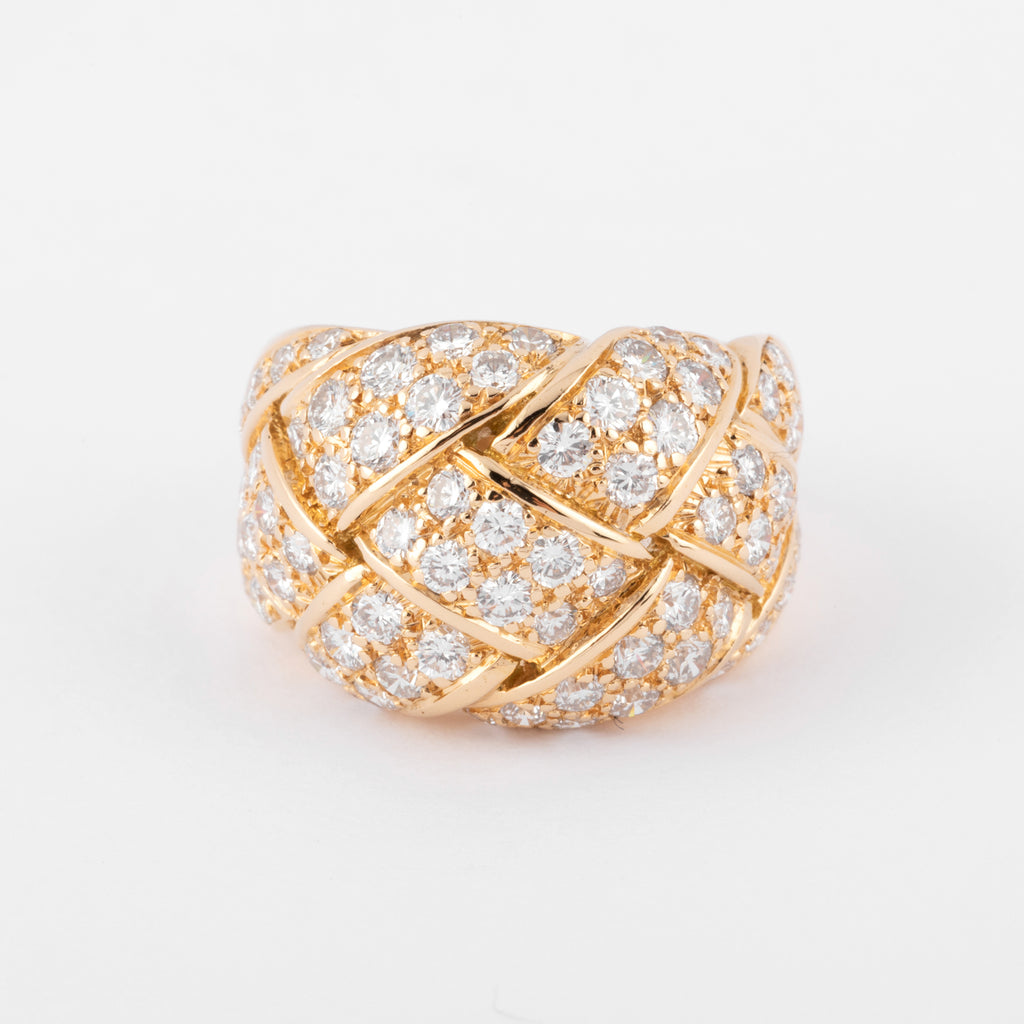 Bague or jaune et diamant de la maison Van Cleef and Arpels