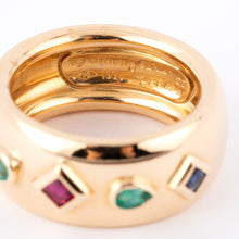 Charger l&#39;image dans la galerie, Bague anneau en pierres de couleurs de la maison Cartier
