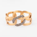 Bracelet or rose et diamants blancs et cognacs de la maison Pomellato