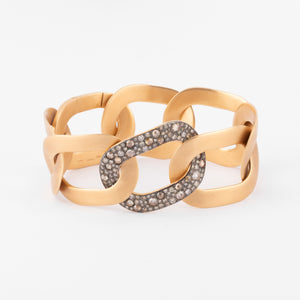 Bracelet or rose et diamants blancs et cognacs de la maison Pomellato