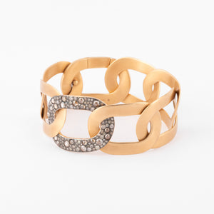 Bracelet or rose et diamants blancs et cognacs de la maison Pomellato
