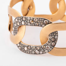 Charger l&#39;image dans la galerie, Bracelet or rose et diamants blancs et cognacs de la maison Pomellato
