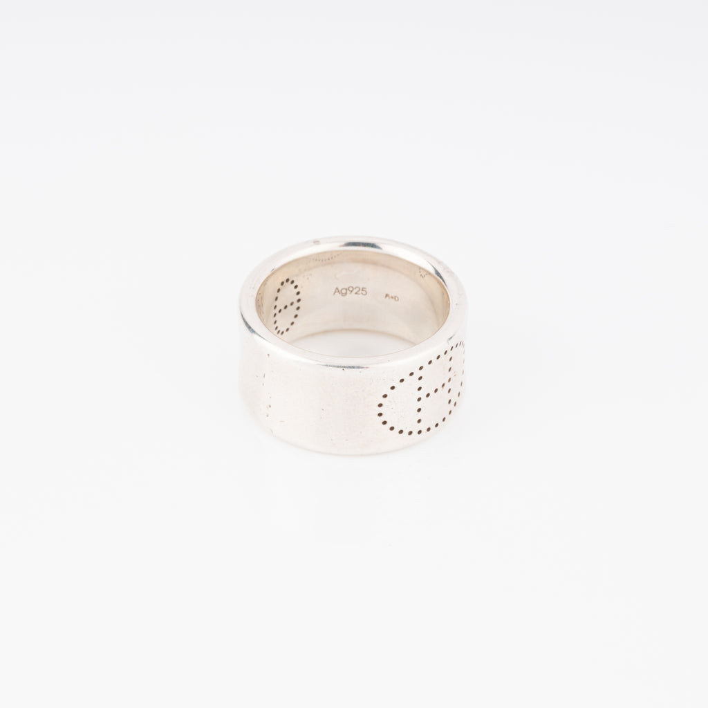 Bague Hermès argent Eclipse ruban