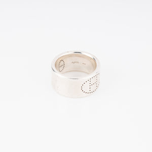 Bague Hermès argent Eclipse ruban