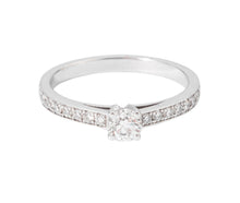 Charger l&#39;image dans la galerie, Bague solitaire diamant sur or gris
