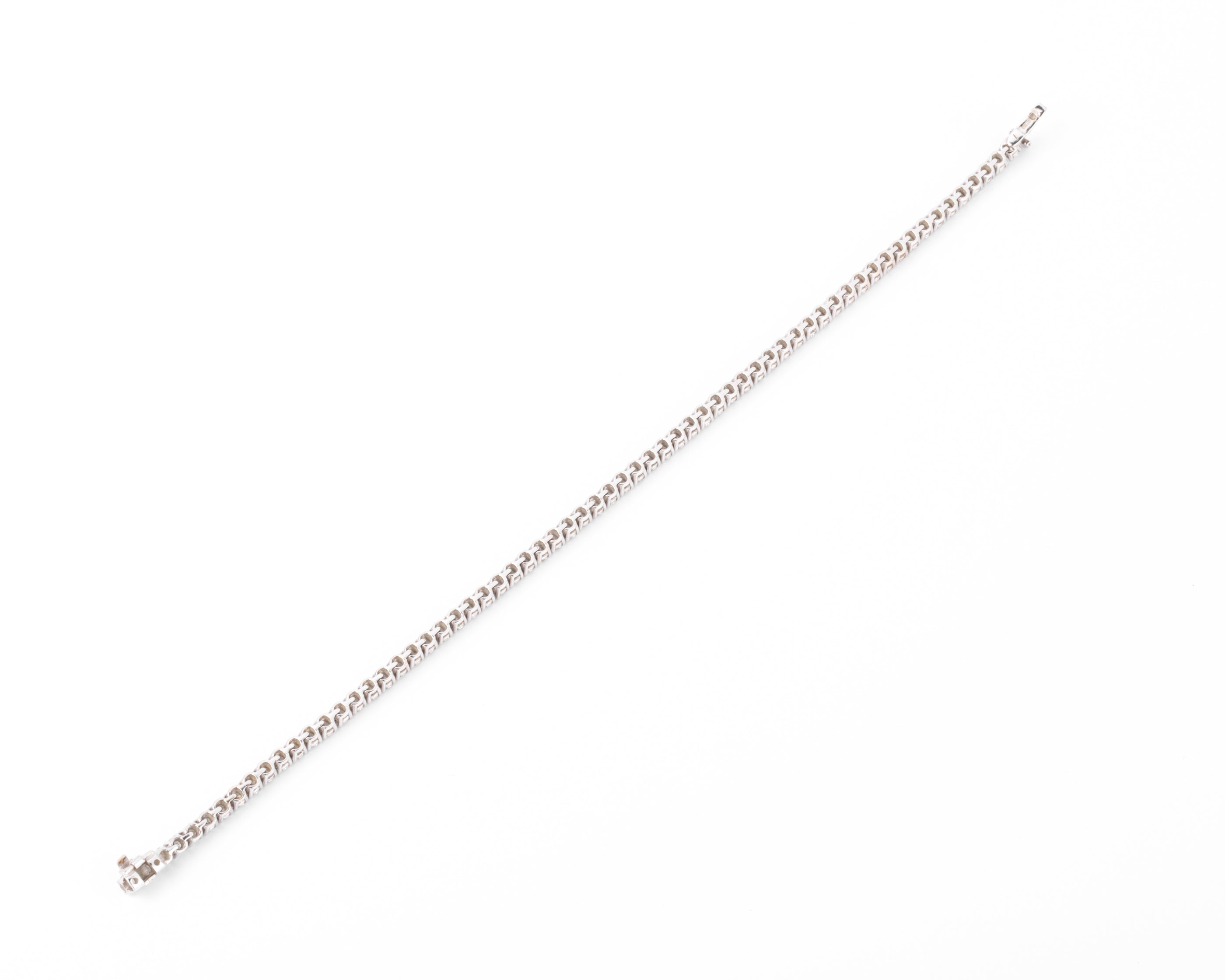 Bracelet riviere en diamant et or gris