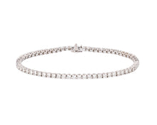 Charger l&#39;image dans la galerie, Bracelet riviere en diamant et or gris

