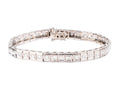 Bracelet en platine riviere en diamant