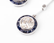 Charger l&#39;image dans la galerie, Négligé en saphirs et diamants taille ancienne
