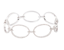 Charger l&#39;image dans la galerie, Bracelet maillons ovales en diamant
