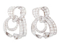 Importante boucle d'oreilles Platine et diamants circa 1930